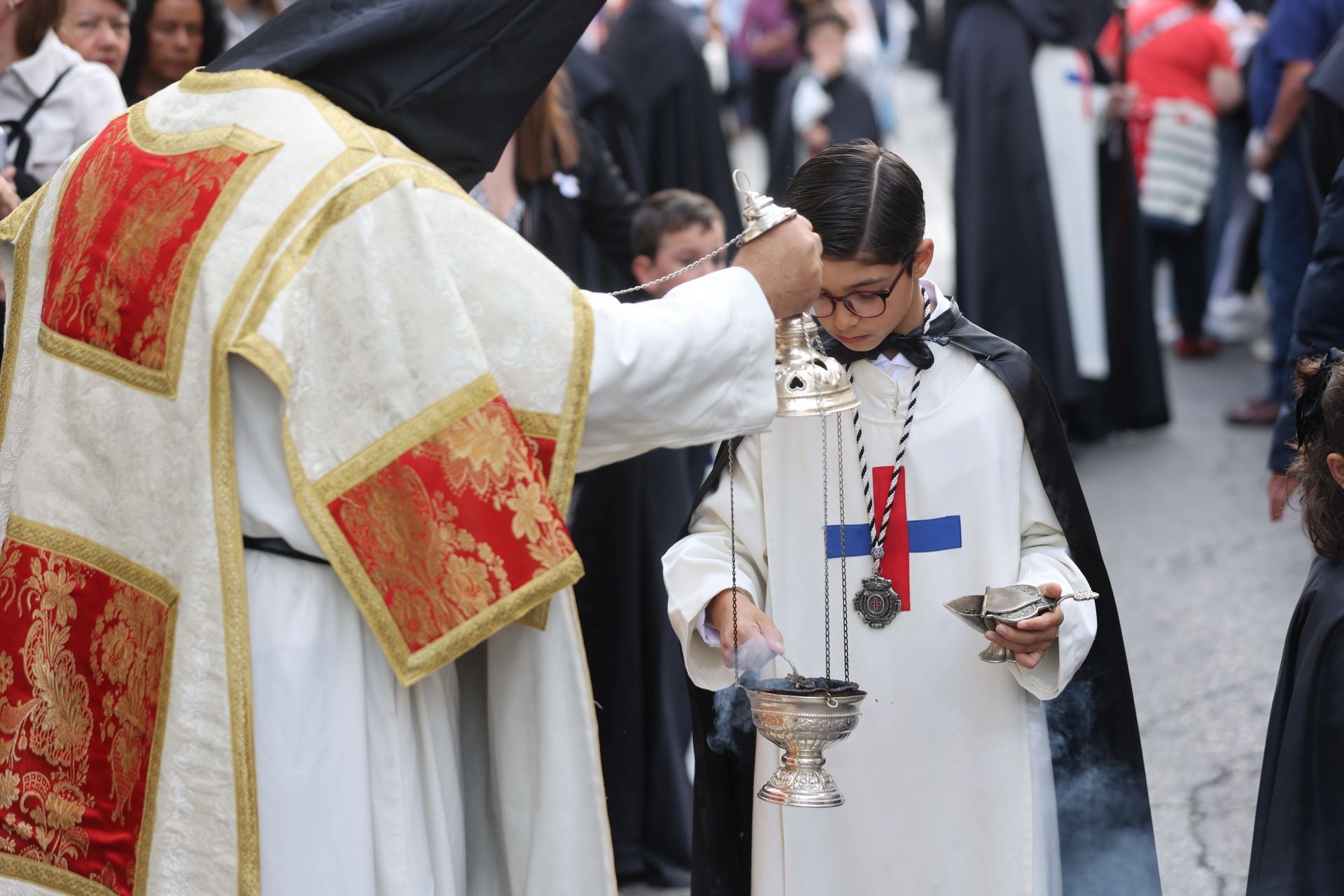 Las imágenes de la hermandad del Cristo de Gracia en el Jueves Santo de Córdoba