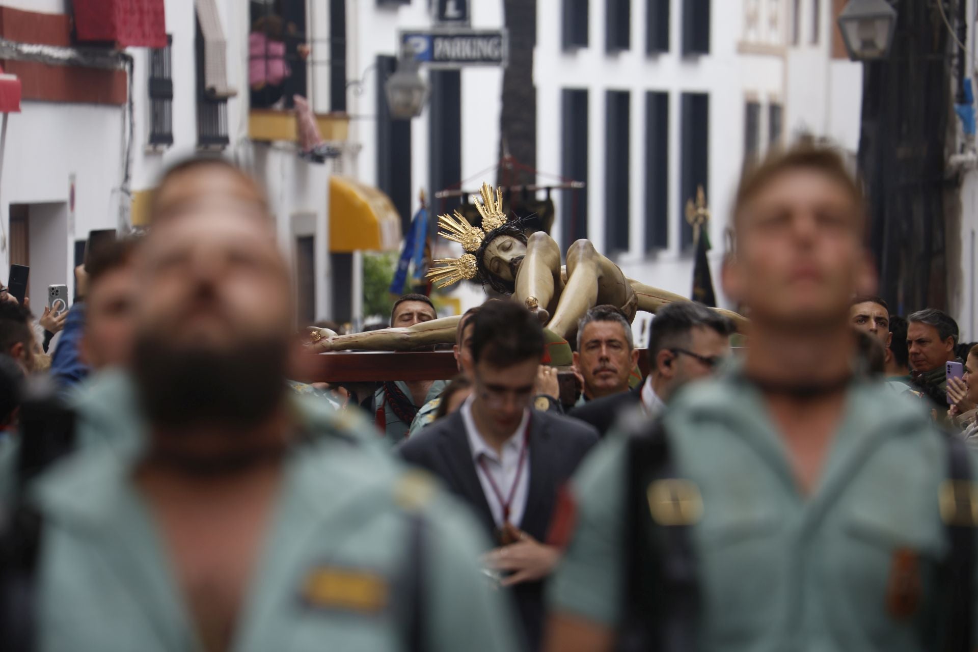 Las imágenes del vía crucis del Señor de la Caridad en Córdoba