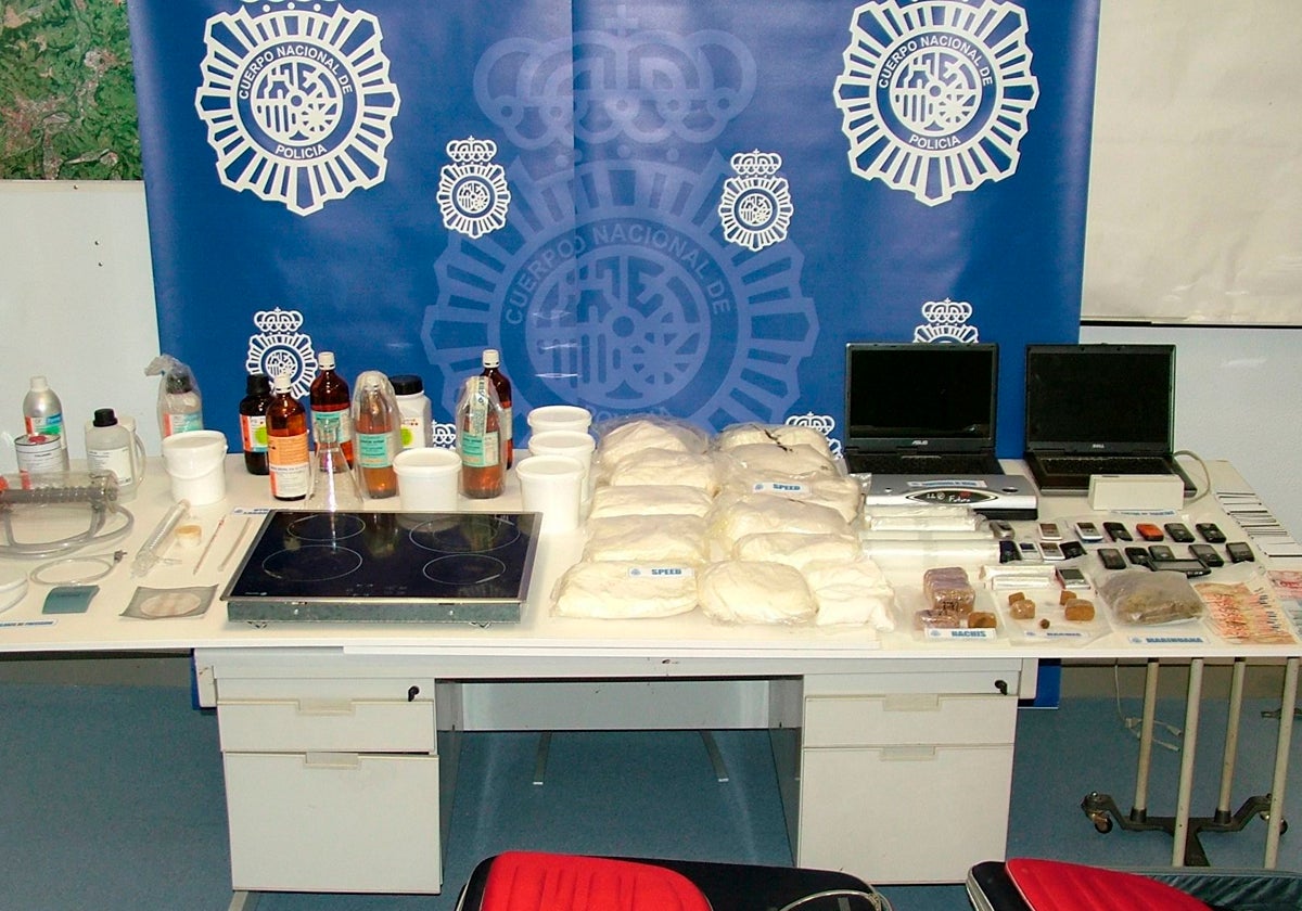 Material incautado al narco por la Policía