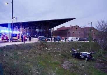 Dos policías nacionales heridos en el vuelco de un coche patrulla en León