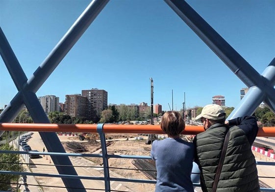 Obras de soterramiento de la A-5