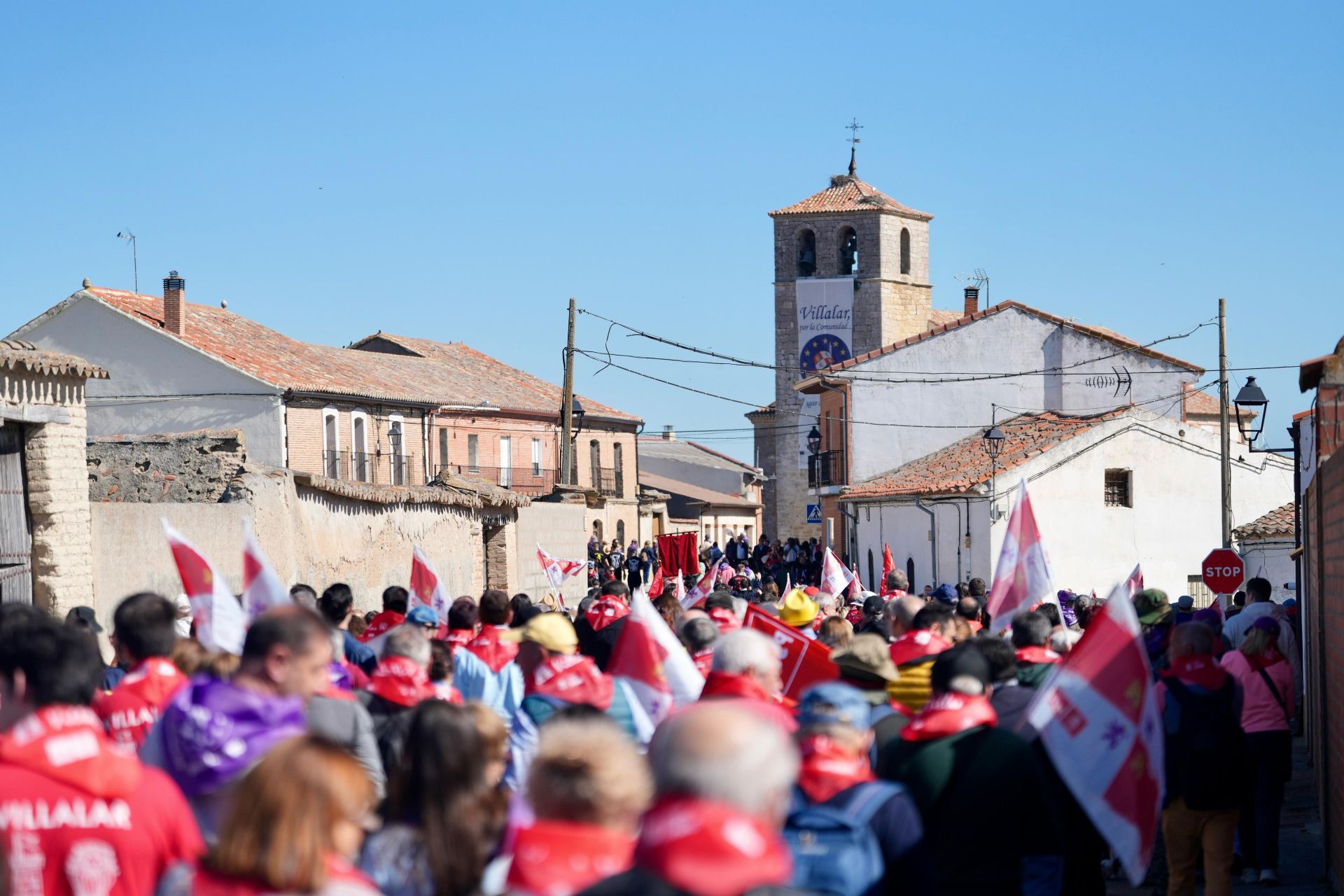 Los primeros castellano y leoneses llegan a la campa de Villalar de los Comuneros