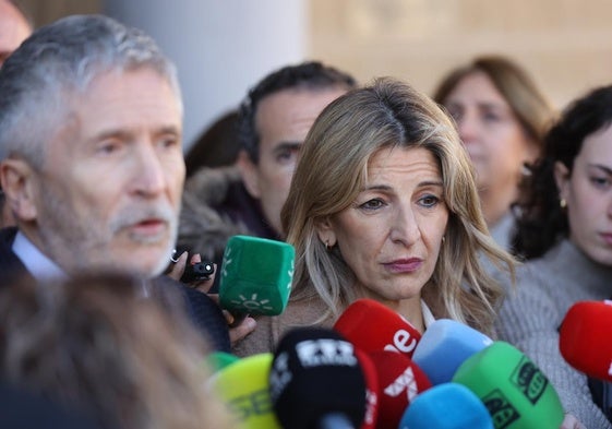 IU amaga con salir del Gobierno y Yolanda Díaz exige a Marlaska que revierta el contrato para comprar balas a Israel