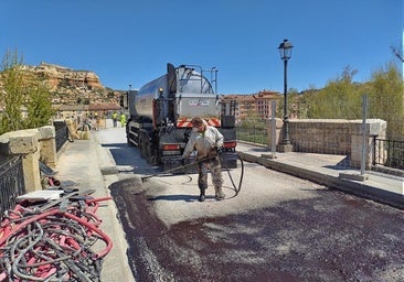 Puente dice que la obra en el puente de San Esteban de Gormaz (Soria) avanza «a buen ritmo»