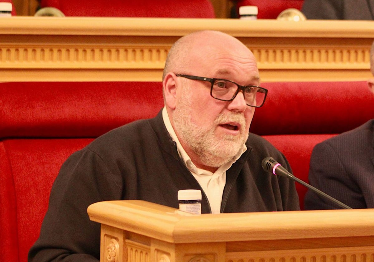 Txema Fernández, portavoz de IU-Podemos en el Ayuntamiento de Toledo