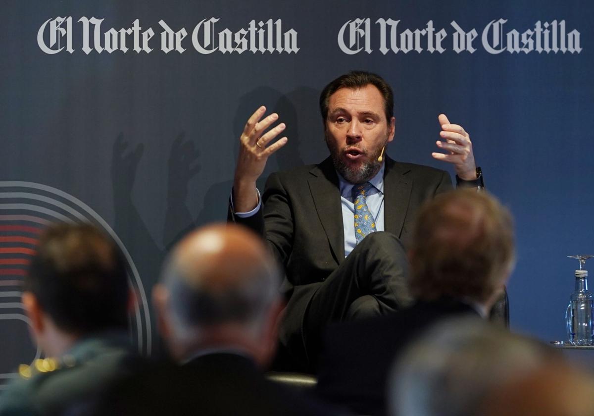 El ministro Óscar Puente, en el foro de 'El Norte de Castilla'