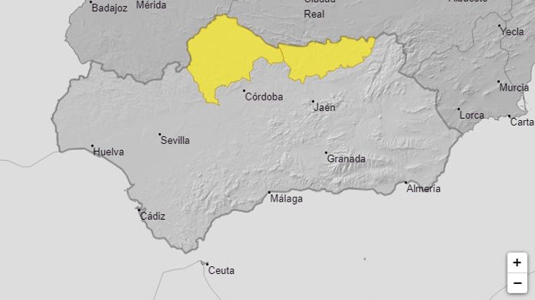 La Aemet activa el aviso amarillo por tormentas con granizo en dos provincias de Andalucía