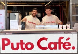 Imagen de los socios del negocio, Mike y Hugo, en 'Puto Café'
