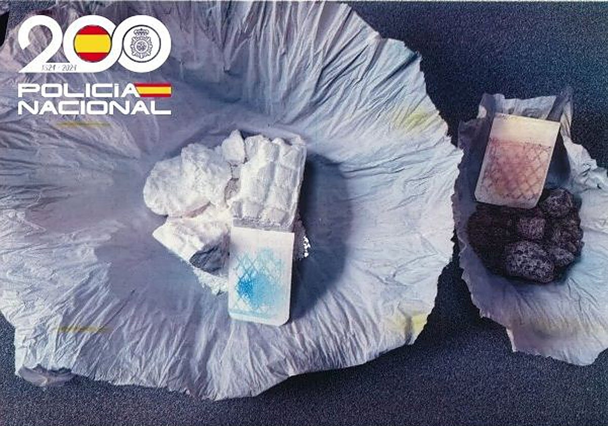 Drogas incautadas al hombre que amenazó de muerte a su pareja en Burgos