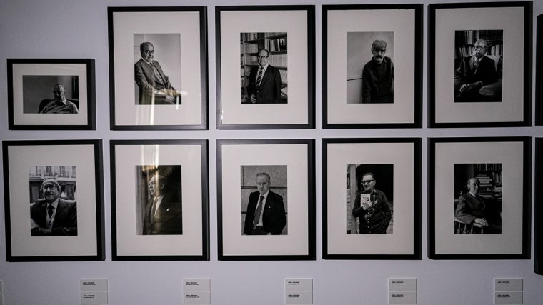 Retratos de Julián Marías, Benet, Dámaso Alonso, Rulfo, Brosa y Gerardo Diego