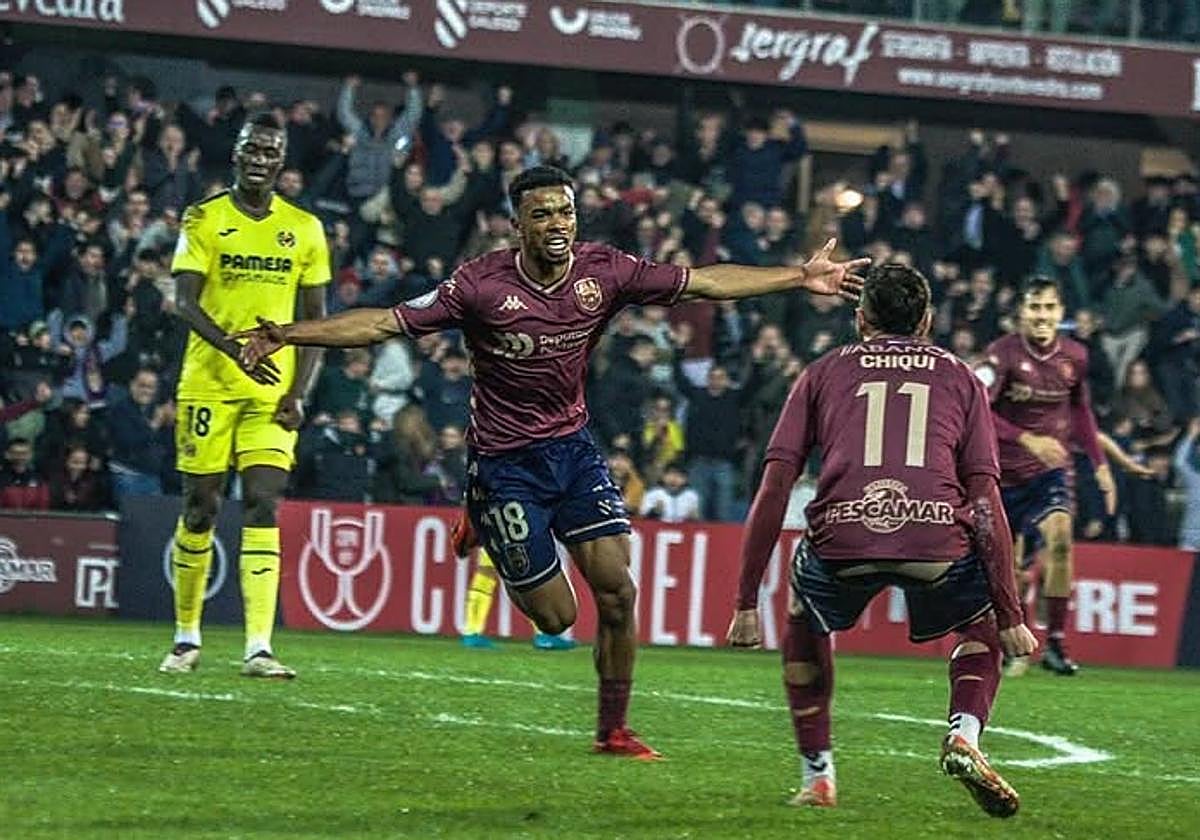 Dalisson tras marcar al Villarrea en Copa en diciembre de 2024