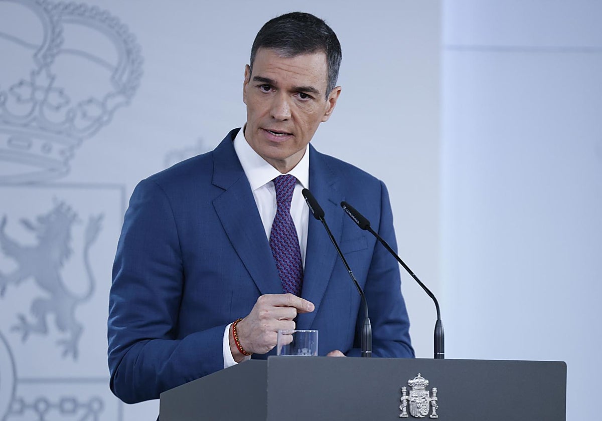 Imagen del presidente del Gobierno, Pedro Sánchez