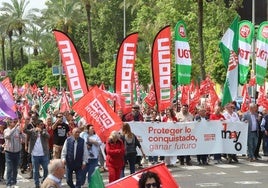 CC.OO. carga contra la patronal en el 1 de Mayo de Córdoba: «Ya está bien de que los empresarios se lo lleven calentito»