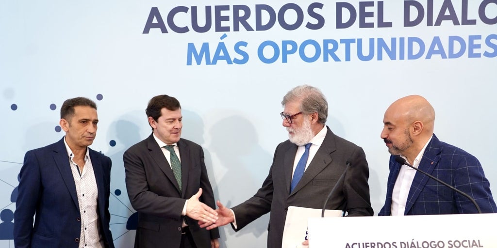 Mañueco reivindica en el 1 de Mayo el Diálogo Social al subrayar que «en Castilla y León hay más personas trabajando que nunca»