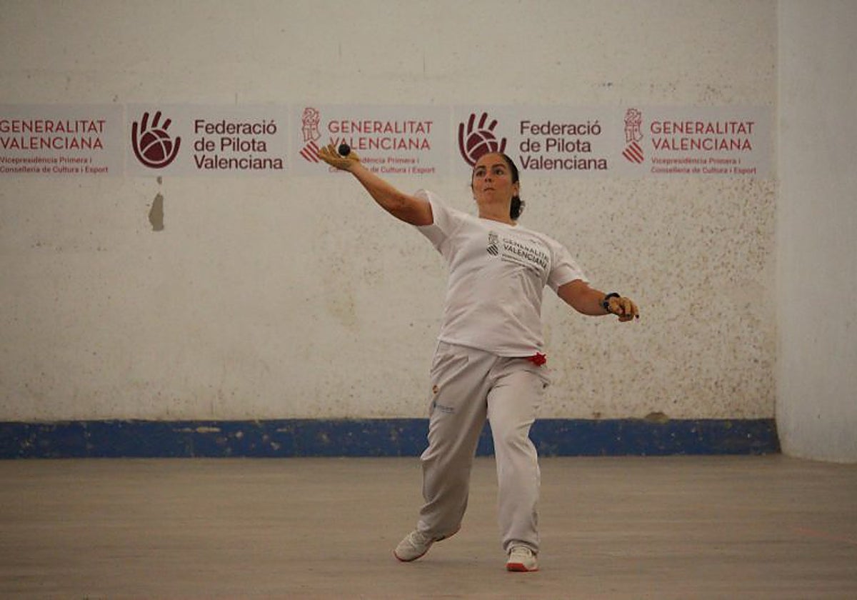 Imagen de archivo de la modalidad de escala i corda de pilota valenciana