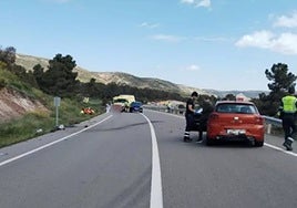 Detenido el conductor que dio positivo en cocaína tras arrollar a un motorista en Gargallo (Teruel)