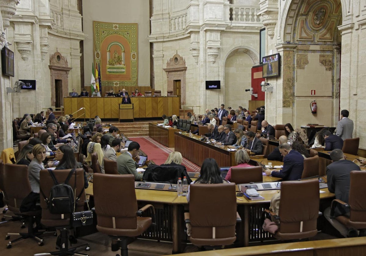 Una imagen del Parlamento andaluz