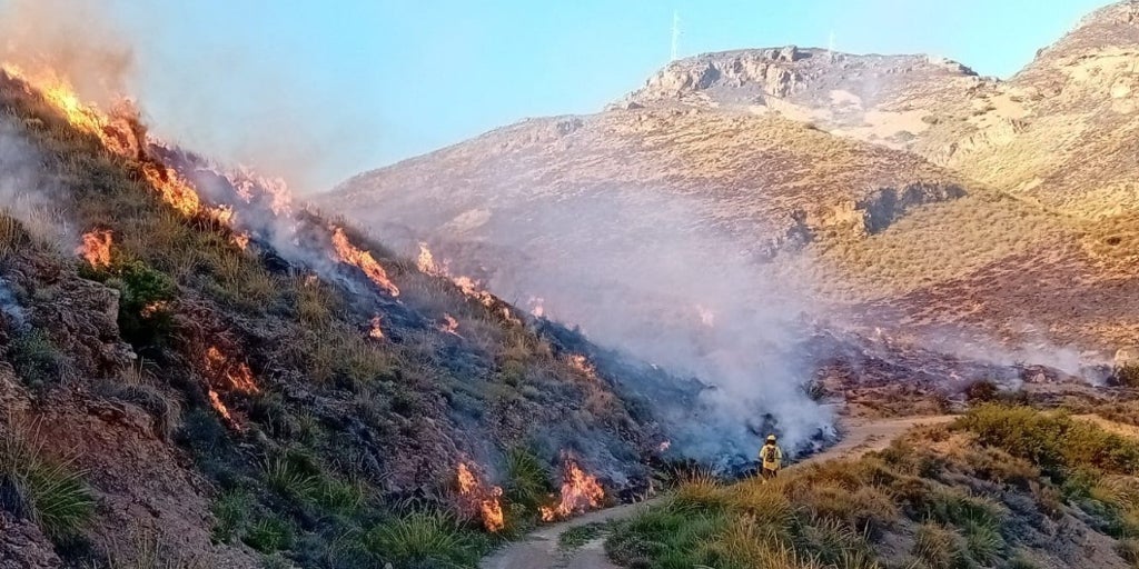 El Infoca da por estabilizado el fuego en Huércal de Almería que ha quemado más de 1.000 hectáreas