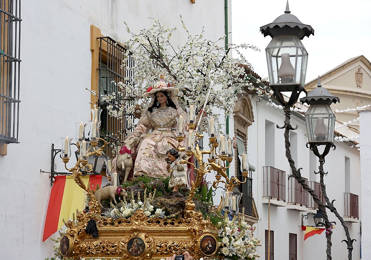 La Divina Pastora, en procesión, en imagen de archivo
