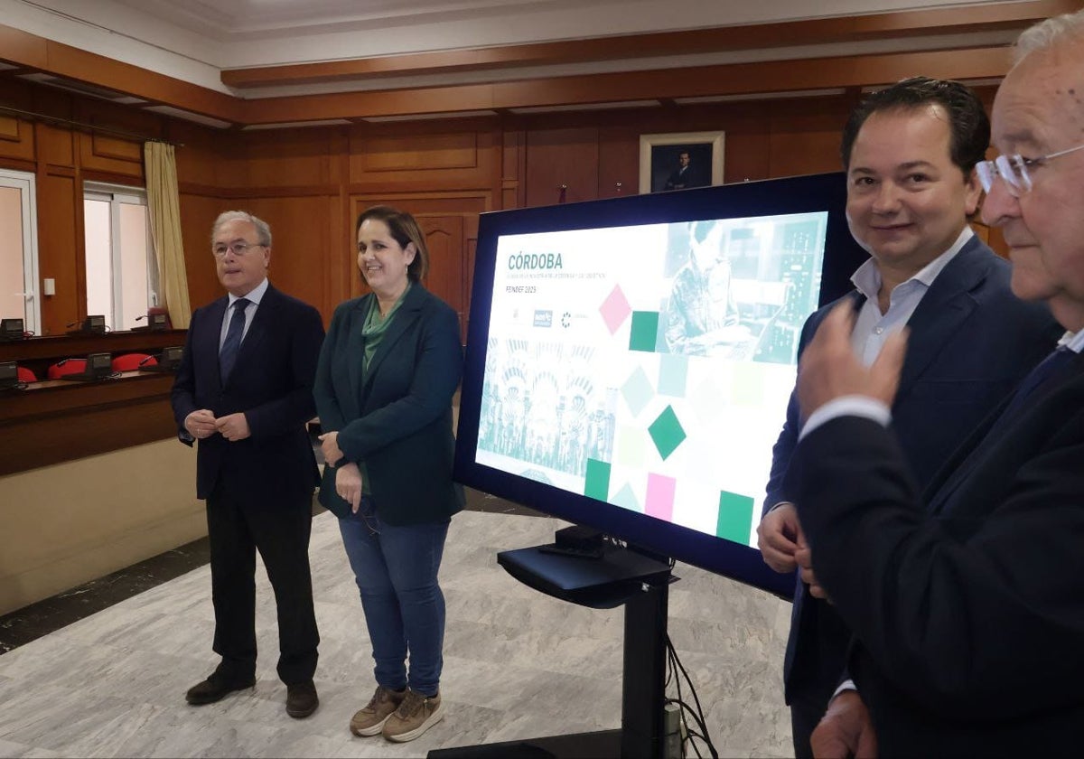 Antonio Díaz, Blanca Torrent, Miguel Ángel Tamarit y Antonio Caballero, este lunes