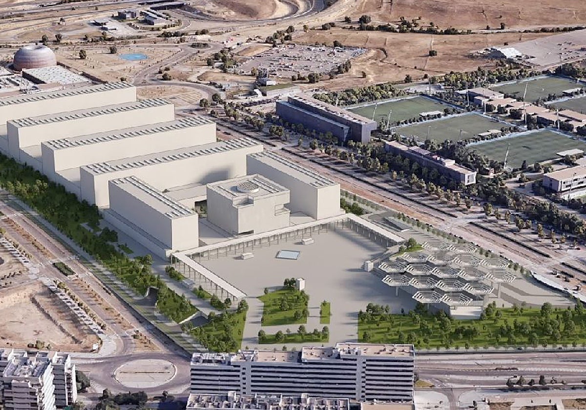 Así quedará la futura Ciudad de la Justicia de Madrid, junto al intercambiador de Valdebebas