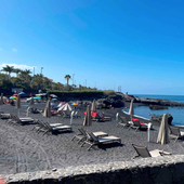 Cerrada al baño la playa de La Jaquita (Tenerife) tras detectarse altos niveles de bacterias fecales