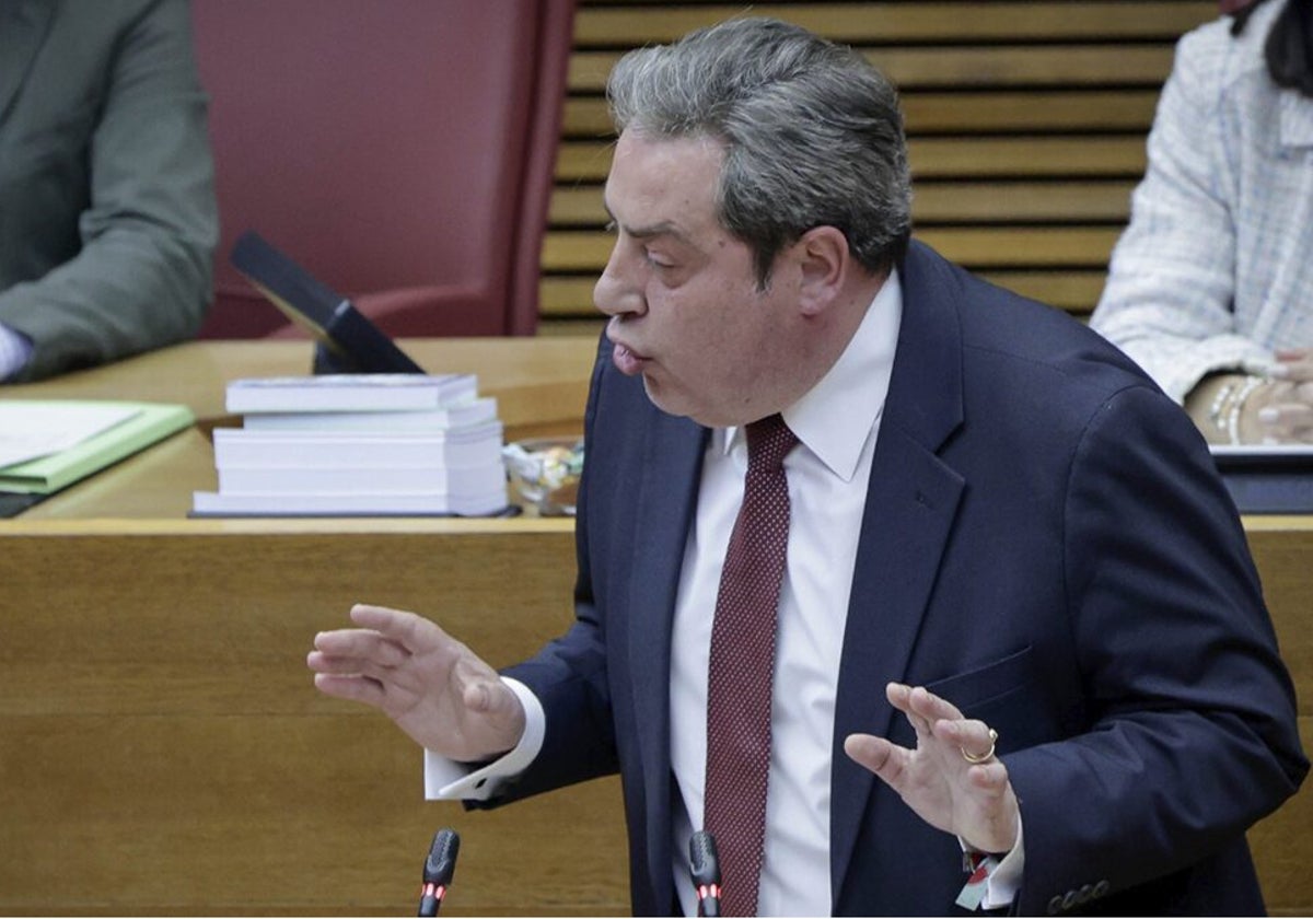 Imagen de archivo del síndic de Vox en las Cortes Valencianas, José María Llanos