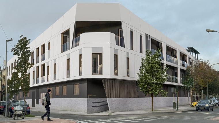 Fachada del futuro edificio Domus