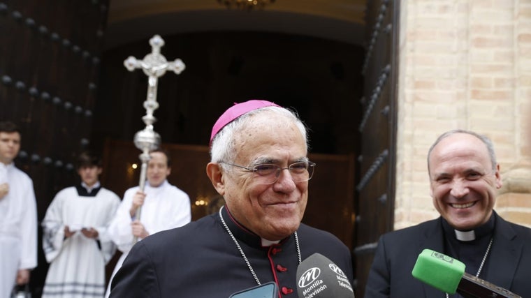 Monseñor Fernández junto al obispo de Alcalá de Henares