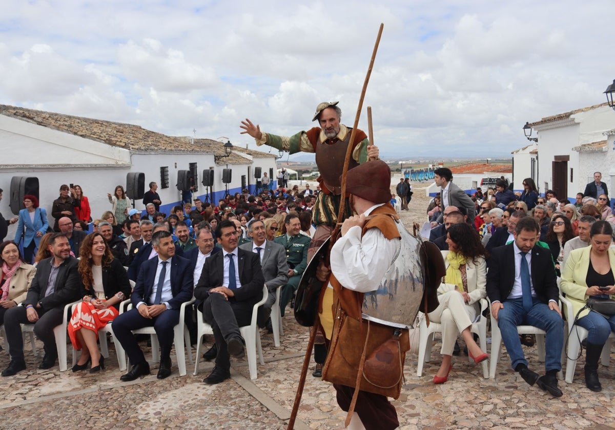 José Manuel Caballero en Campo de Criptana donde ha celebrado el Día de Europa