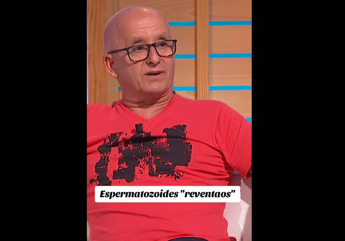 El invitado en uno de los momentos del programa