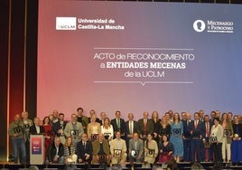 La UCLM reconoce a medio centenar de entidades mecenas de la institución académica