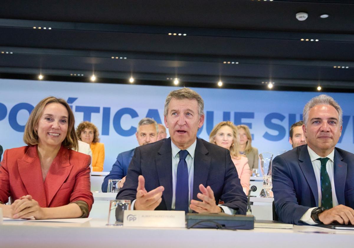 El presidente del PP, Alberto Núñez Feijóo