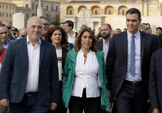Pedro Sánchez, junto a Susana Díaz, en una visita a Córdoba en noviembre de 2019