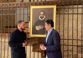 El Prado instala una réplica de la obra 'El Caballero de la mano en el pecho' en la plaza mayor de Letur