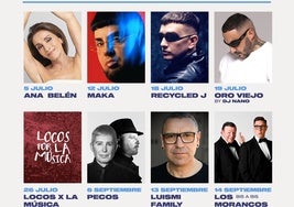 Ana Belén, Morad, Los Pecos, Pignoise, Recycled J o Los Morancos actuarán en la plaza de toros de Toledo