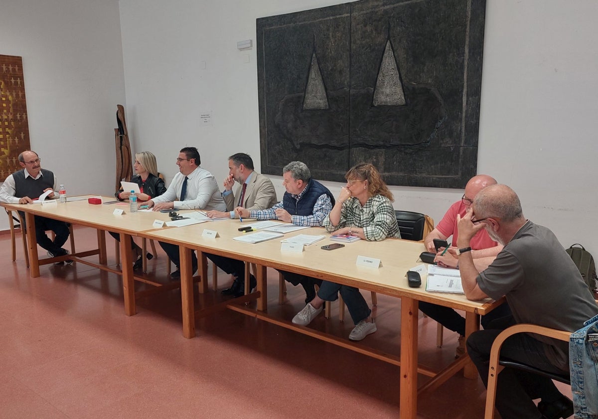 Reunión del Consejo de Participación Ciudadana del Polígono, presidido por Ignacio Jiménez