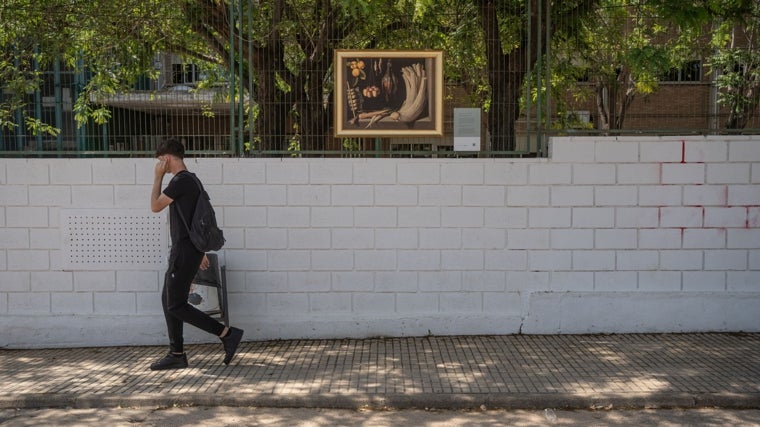 Imagen de una de las réplicas que el Museo Nacional del Prado ha llevado a Paiporta (Valencia)