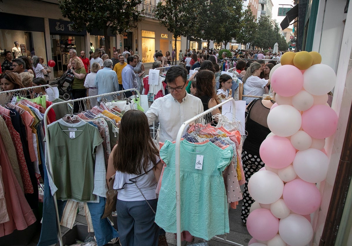 La calle Cruz Conde, en la última edición de la Shopping Night