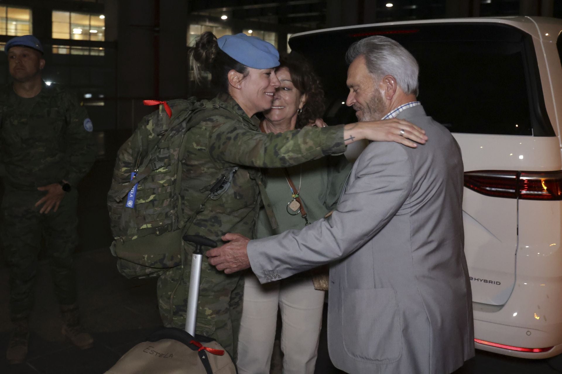 En imágenes, el emotivo regreso de El Líbano de los primeros militares de la BRI X de Córdoba