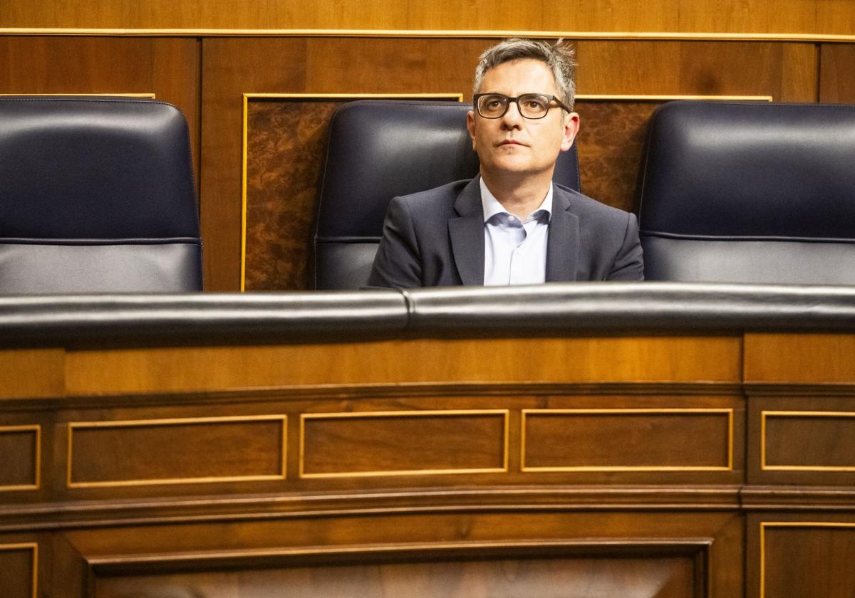 Félix Bolaños, en el Congreso