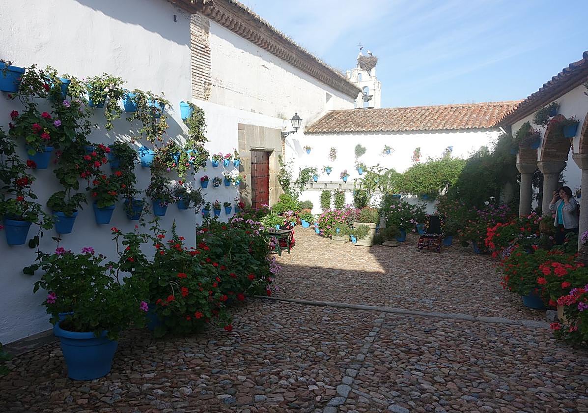 Patio de la calle Francisco Botello, 16, en Pedroche, primer premio en la categoría de Patios