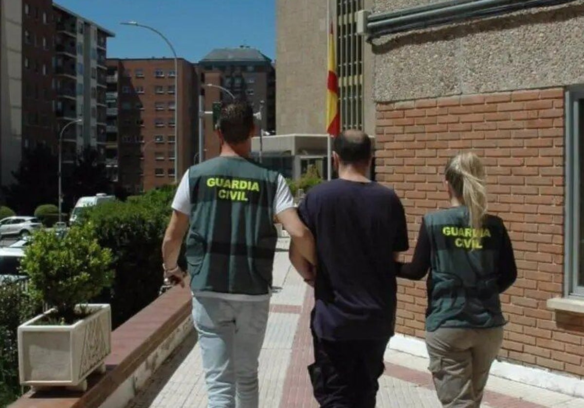 El detenido por la Guardia Civil en Guadalajara