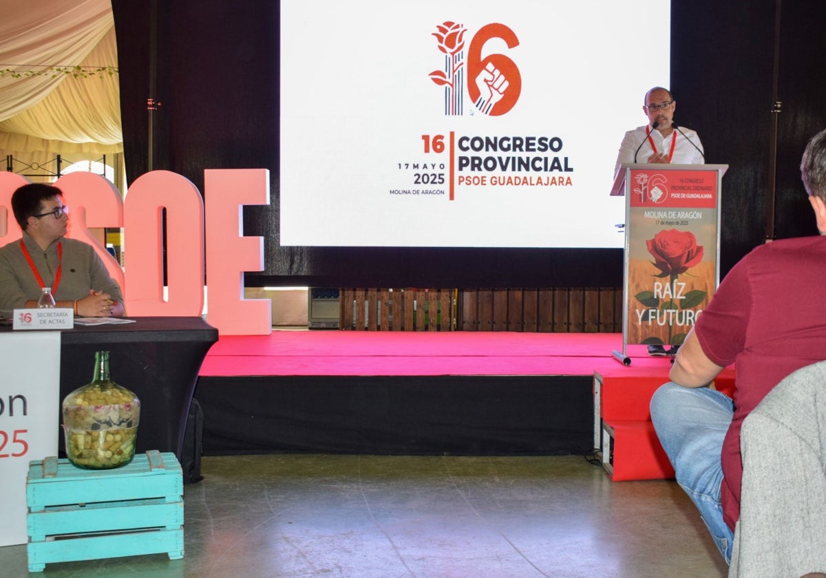Pablo Bellido, reelegido con el cien por cien de los votos al frente del PSOE de Guadalajara