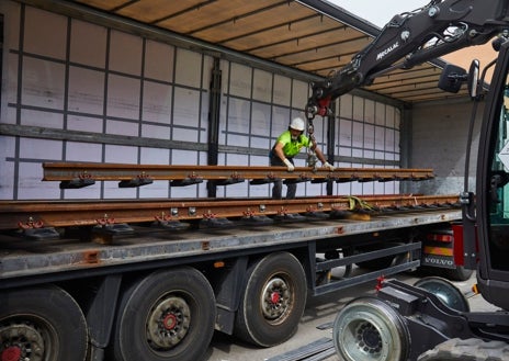 Imagen secundaria 1 - Acopio de materiales en la estación de Arganzuela