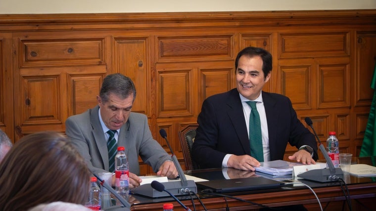 El presidente del TSJA y el consejero de Justicia atienden a los medios