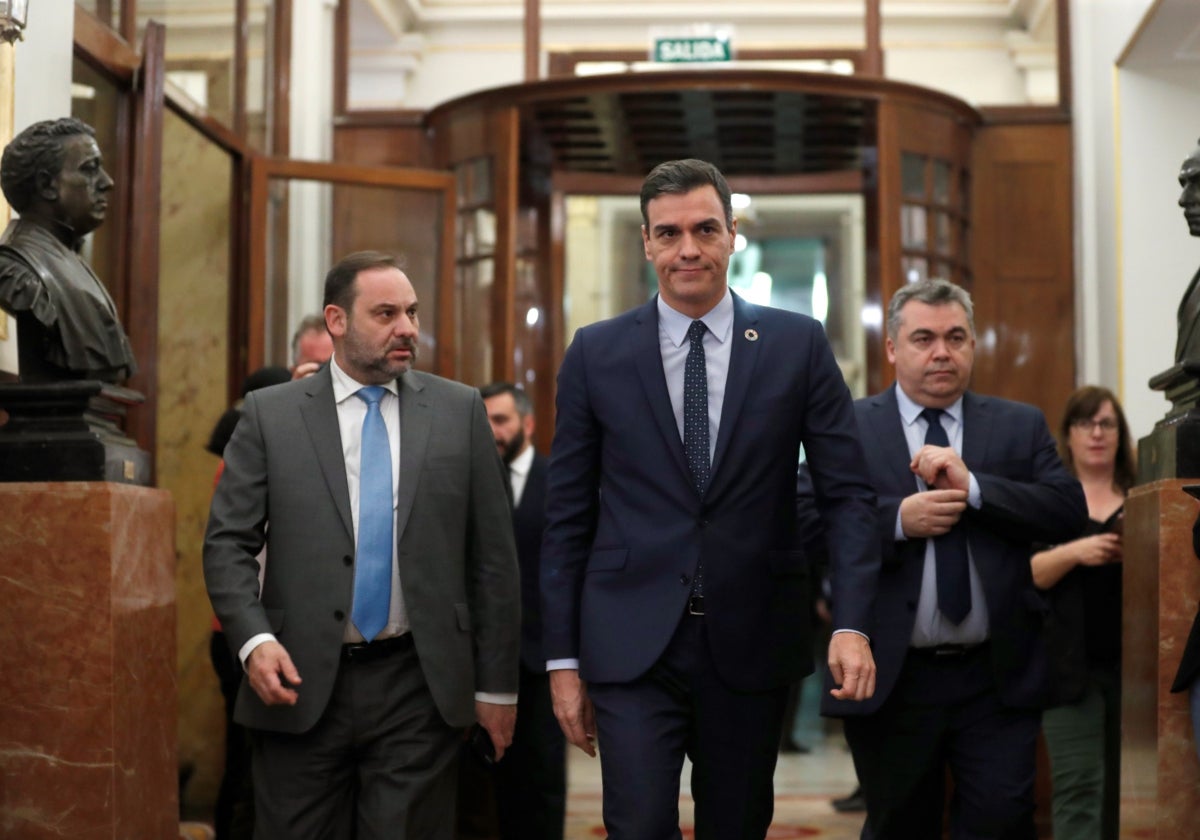 Sánchez y Ábalos, en septiembre de 2019