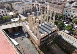 La nueva imagen del Templo Romano de Córdoba tras las obras para ser visitable, a examen de los expertos