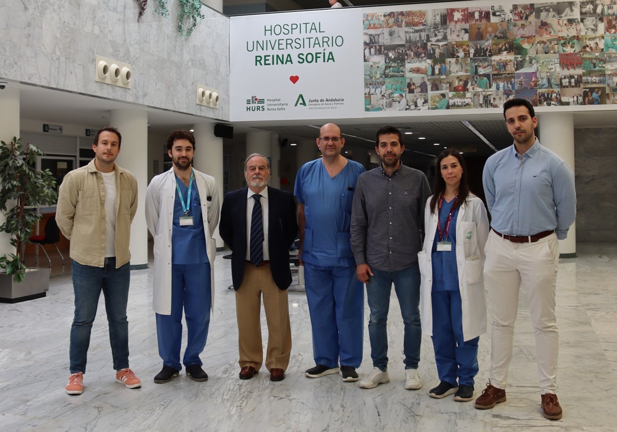 Equipo de profesionales del Reina Sofía, Imibic y UCO que han participado en este proyecto