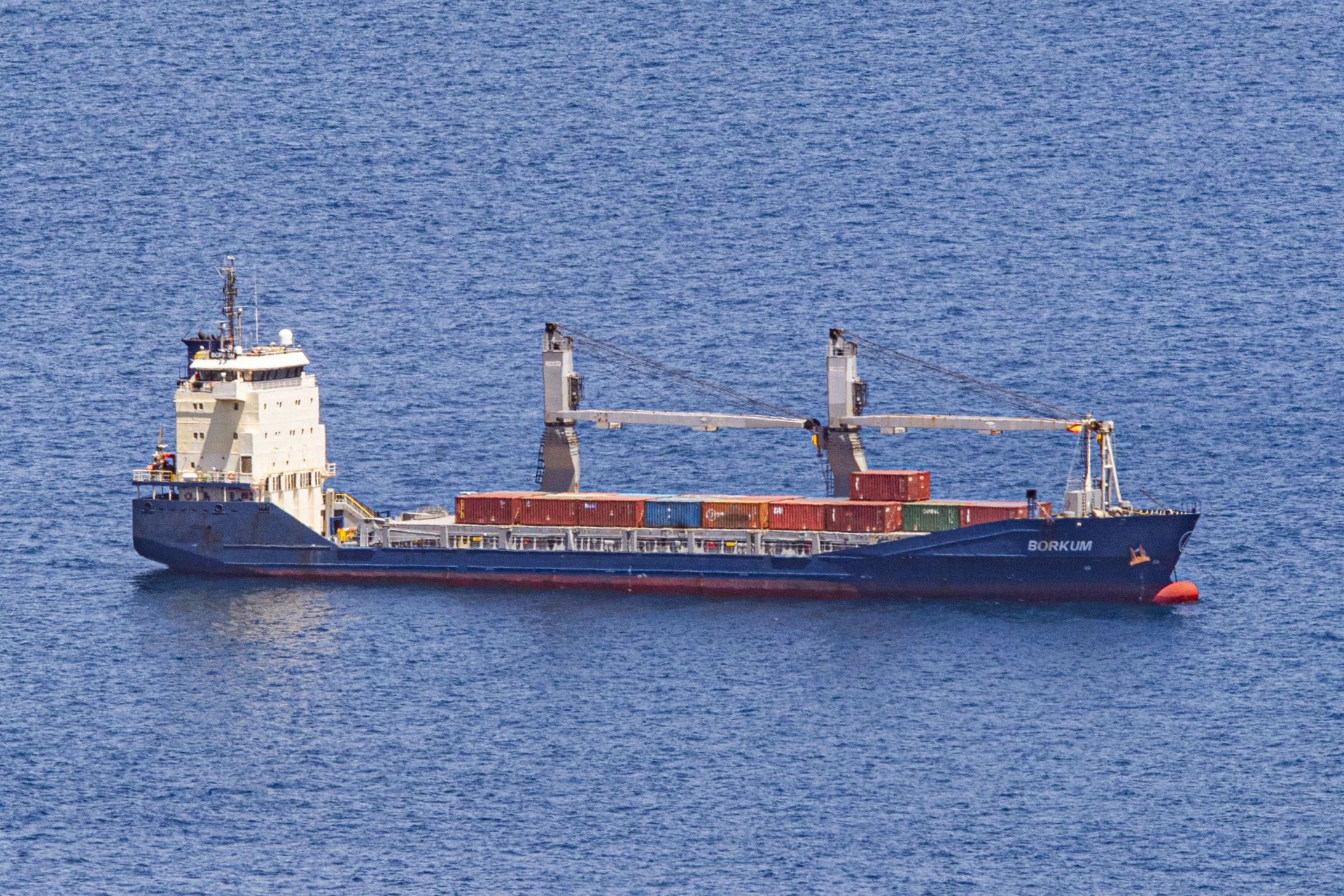 El carguero Borkum interceptado el año pasado en Cartagena con un supuesto cargamento de armas para Israel